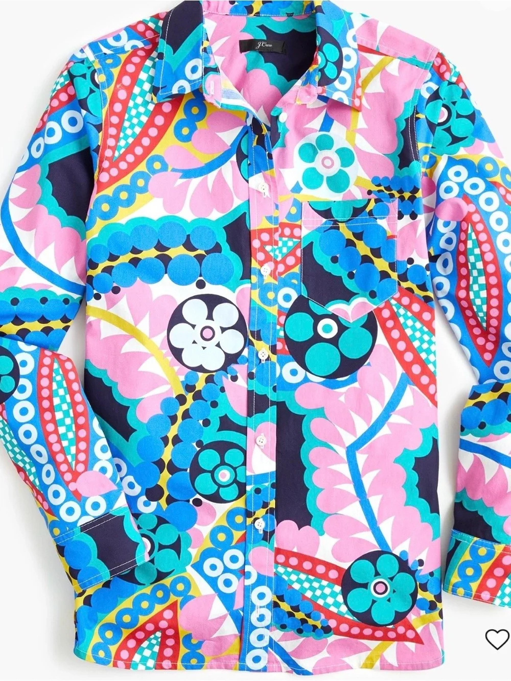 J. Crew Classic Fit Boy Shirt Buttondown in Ratti Kaleidoscope floral Size 4 EUC